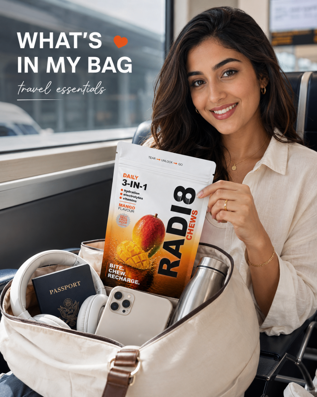 Radi8 Chews — Travel day
